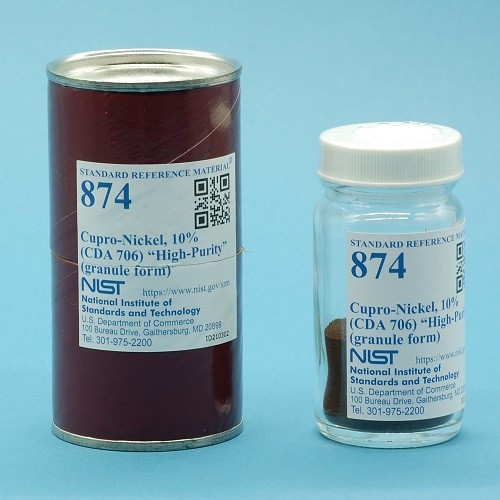 SRM 874 銅鎳，10%(CDA 706)“高純度”標(biāo)準(zhǔn)品