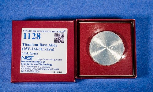 SRM 1128 鈦基合金(15V-3Al-3Cr-3Sn)標(biāo)準(zhǔn)品