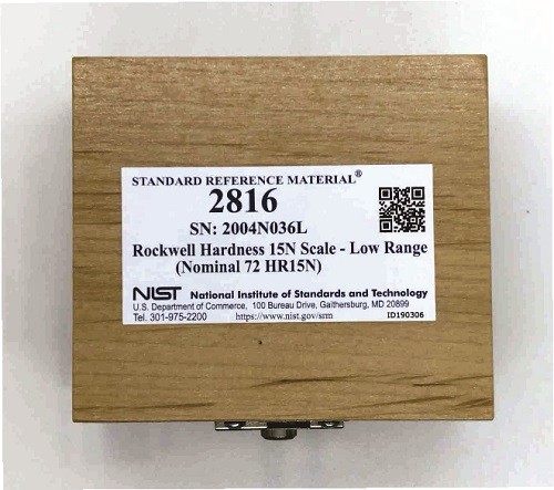 SRM 2816  洛氏硬度15N標(biāo)尺-低量程(標(biāo)稱72 HR15N)