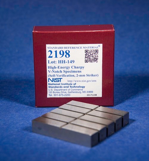 SRM 2198  高能Charpy V-缺口標(biāo)本標(biāo)準(zhǔn)品(自驗(yàn)證，2毫米射手)