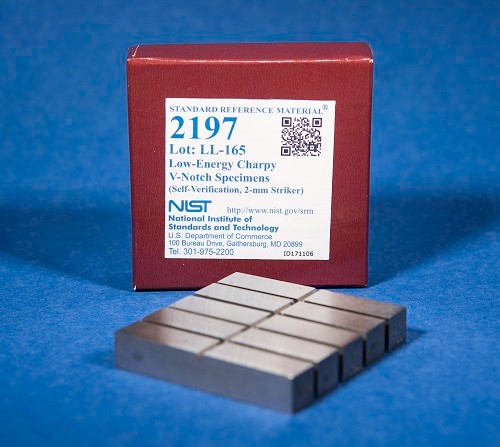 SRM 2197  低能量Charpy V-缺口樣本(自驗(yàn)證，2毫米射手)