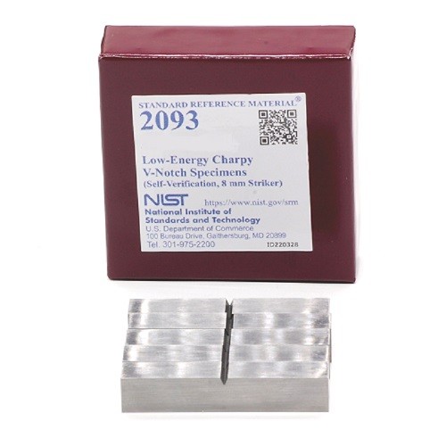SRM 2093  低能量Charpy V-缺口樣本(自驗(yàn)證，8毫米射手)